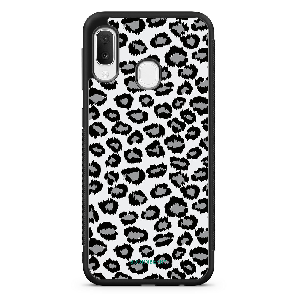 Samsung Galaxy A20e Case - Gray Leopard