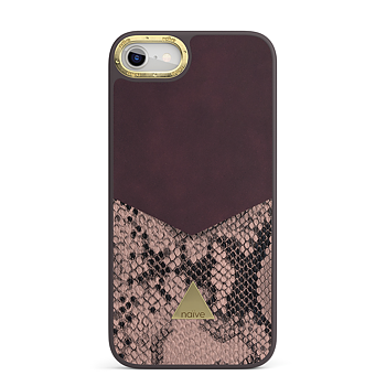 Naive iPhone 7 Smooth Skal - Plum/Snake