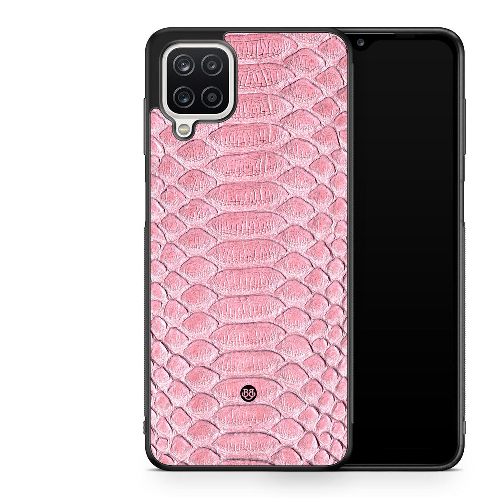 Samsung Galaxy A12 Case - Salmon Snake