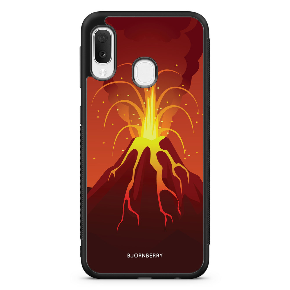 Samsung Galaxy A20e Case - Cartoon Vulcano
