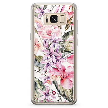 Samsung Galaxy S8 Fashion Skal - Vattenfärg Blommor