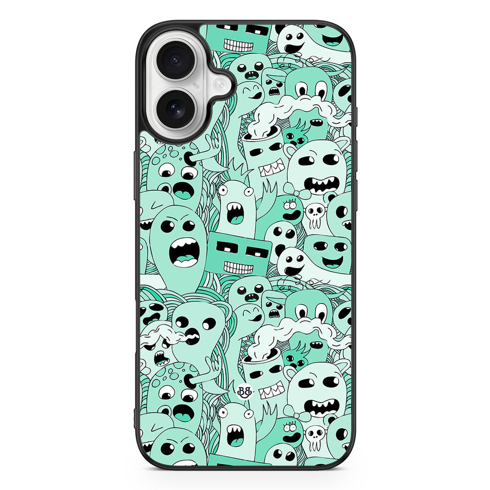 iPhone 16 Plus Case - Spökmönster