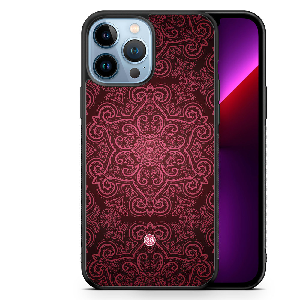 iPhone 13 Pro Max Case - Red Retro Pattern