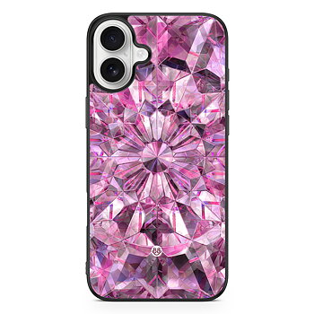 iPhone 16 Plus Skal - Rosa Kristaller