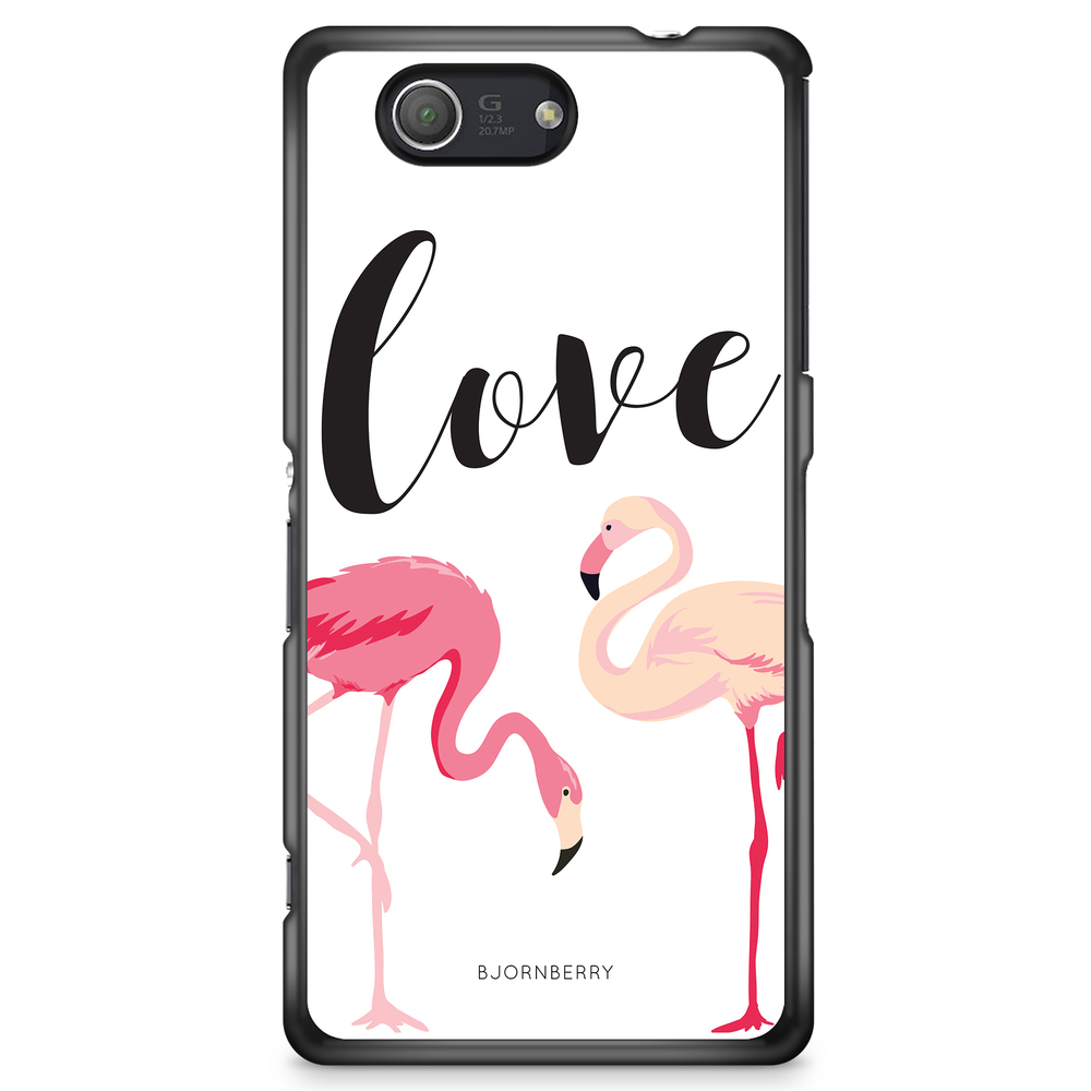 Sony Xperia Z3 Compact Case - Love Flamingo