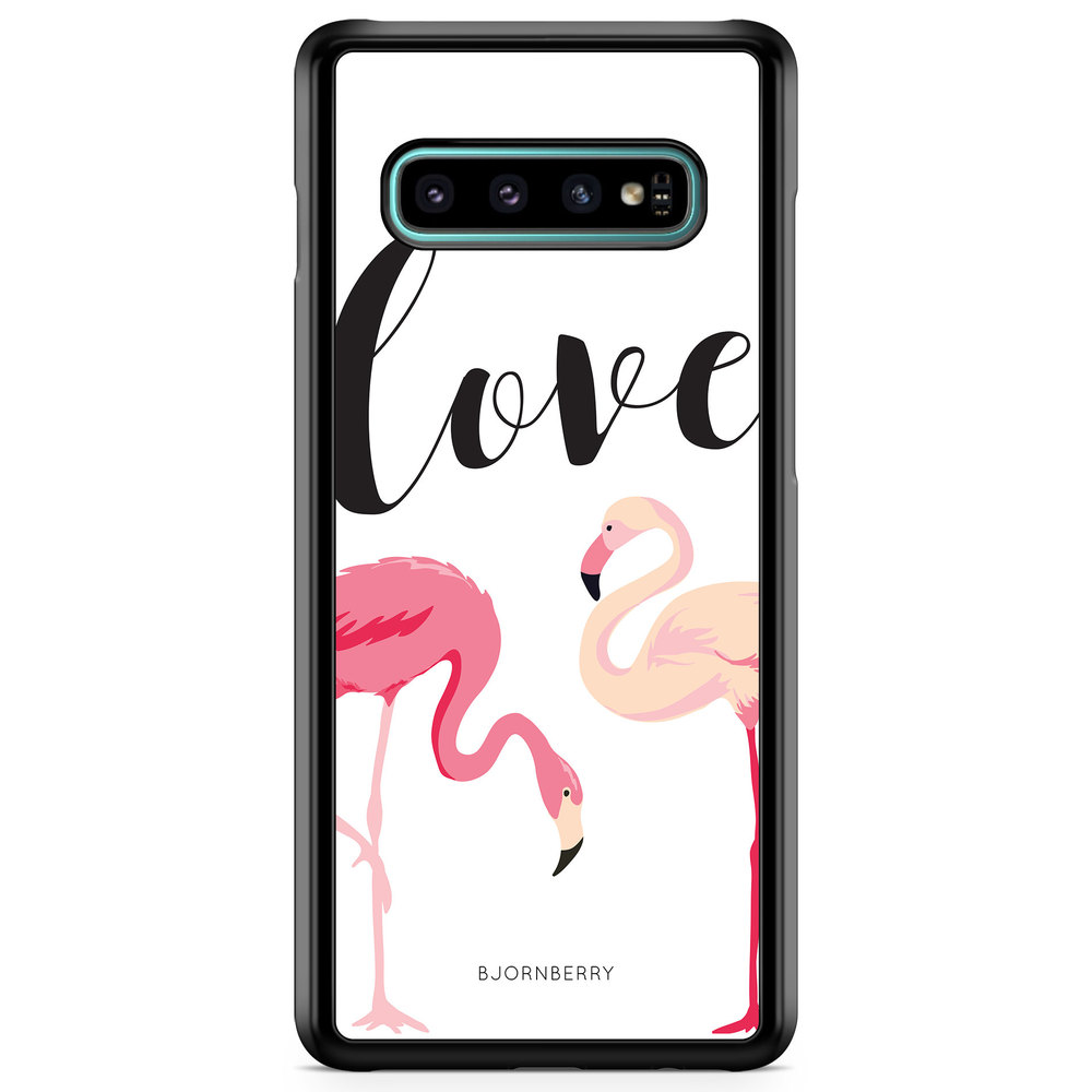 Samsung Galaxy S10 Plus Case - Love Flamingo