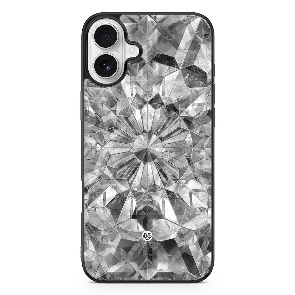 iPhone 16 Plus Case - Grey Crystals