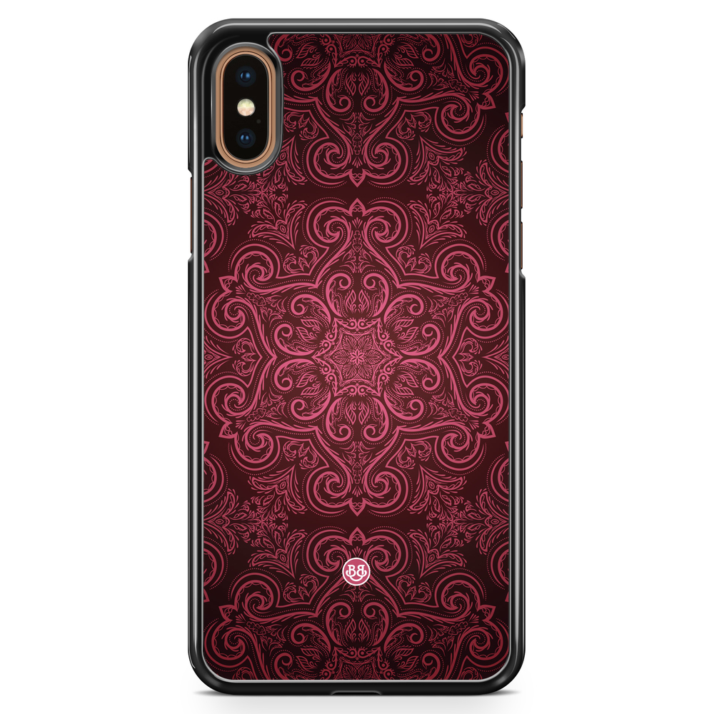 iPhone XS Max Case - Red Retro Pattern