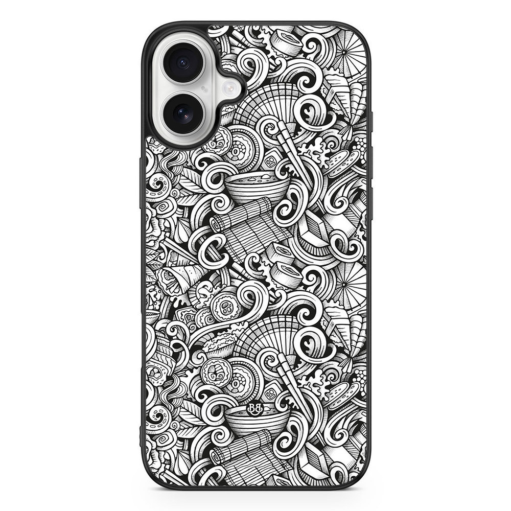 iPhone 16 Plus Case - Japanese Pattern