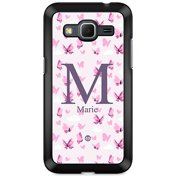 Samsung Galaxy Core Prime Skal Custom - AWAKEN - Butterfly Pink