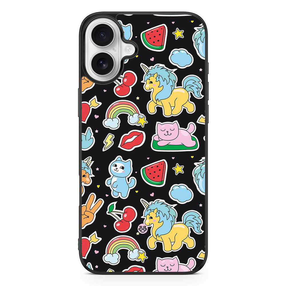 iPhone 16 Plus Case - Cute Stickers