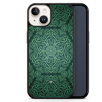 iPhone 14 Skal - Grön Retromönster