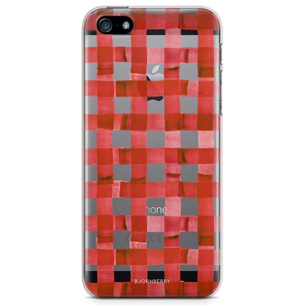 iPhone 5/5S/SE (2016) TPU Case - Red Stripes