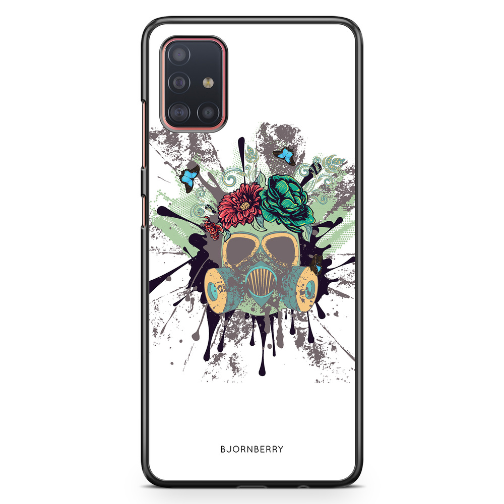 Samsung Galaxy A51 Case - Gas Mask Flowers