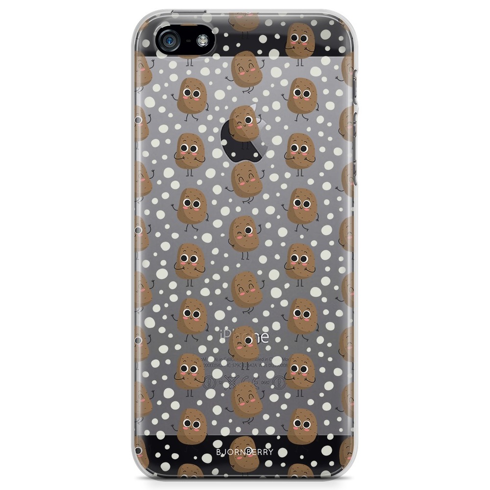 iPhone 5/5S/SE (2016) TPU Case - Cute Potatoes