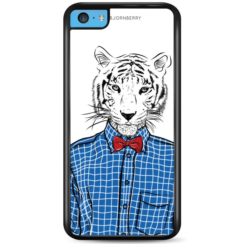 iPhone 5C Case - Hipster Tiger