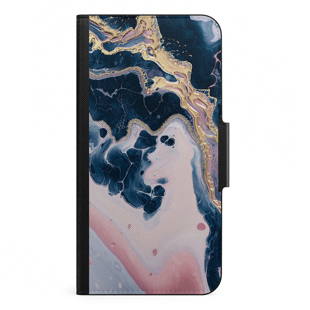 Naive Samsung Galaxy S21 Plus Wallet Case- Pink Swirl