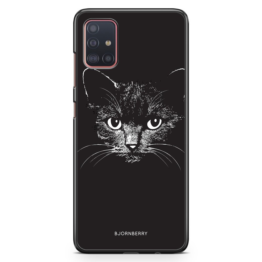 Samsung Galaxy A51 Case - Black/White Cat