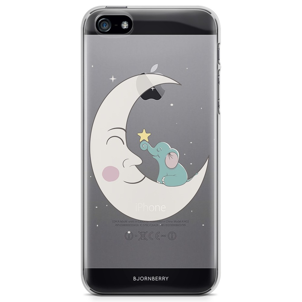 iPhone 5/5S/SE (2016) TPU Case - Elephant Moon