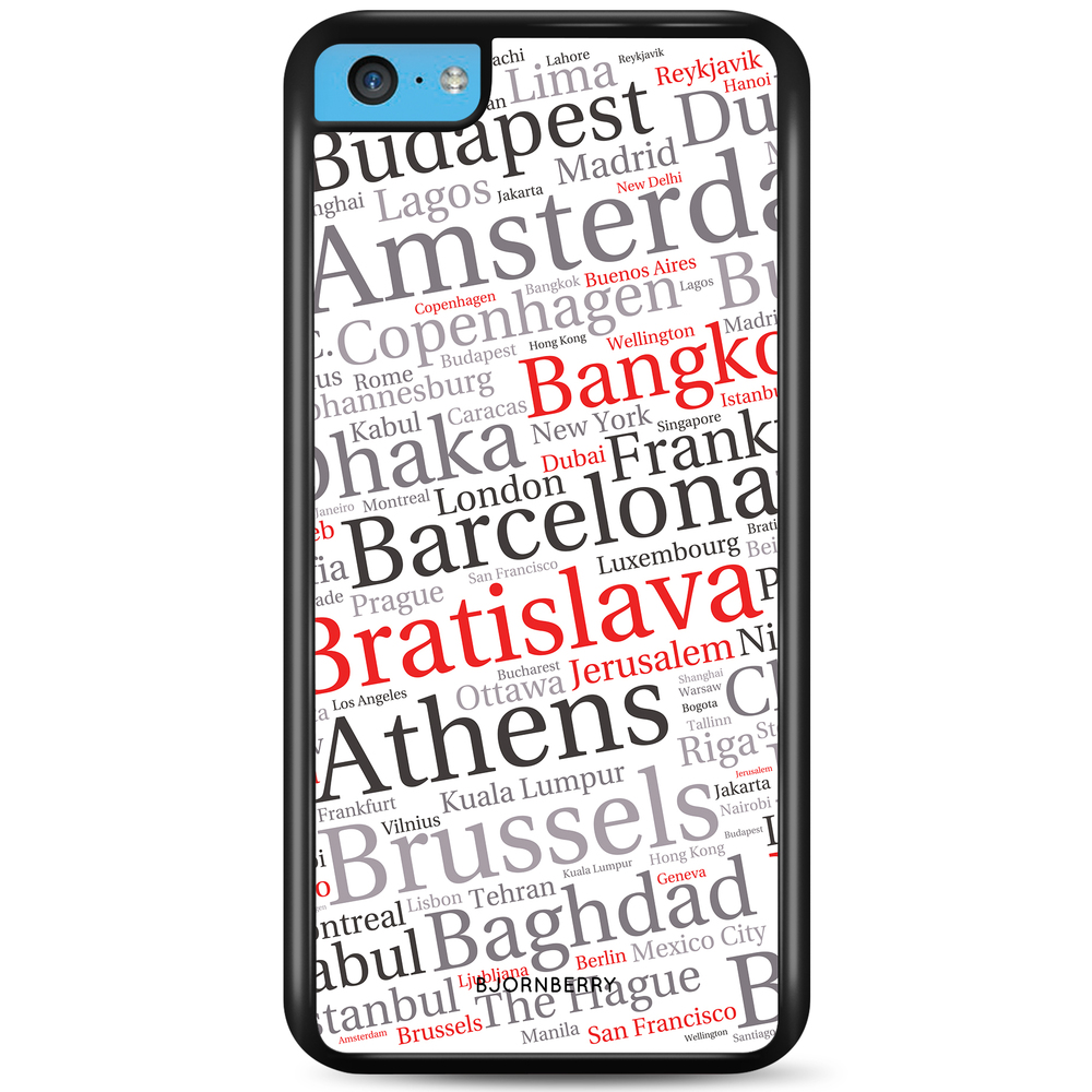 iPhone 5C Case - City Names