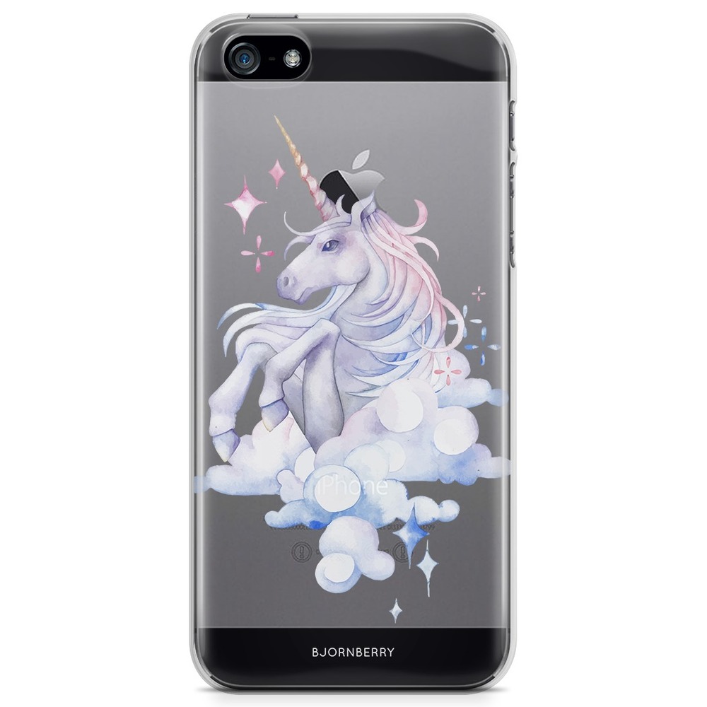 iPhone 5/5S/SE (2016) TPU Case - Watercolor Unicorn