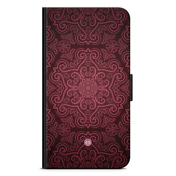 Xiaomi 12T/12T Pro Wallet Case - Red Retro Pattern