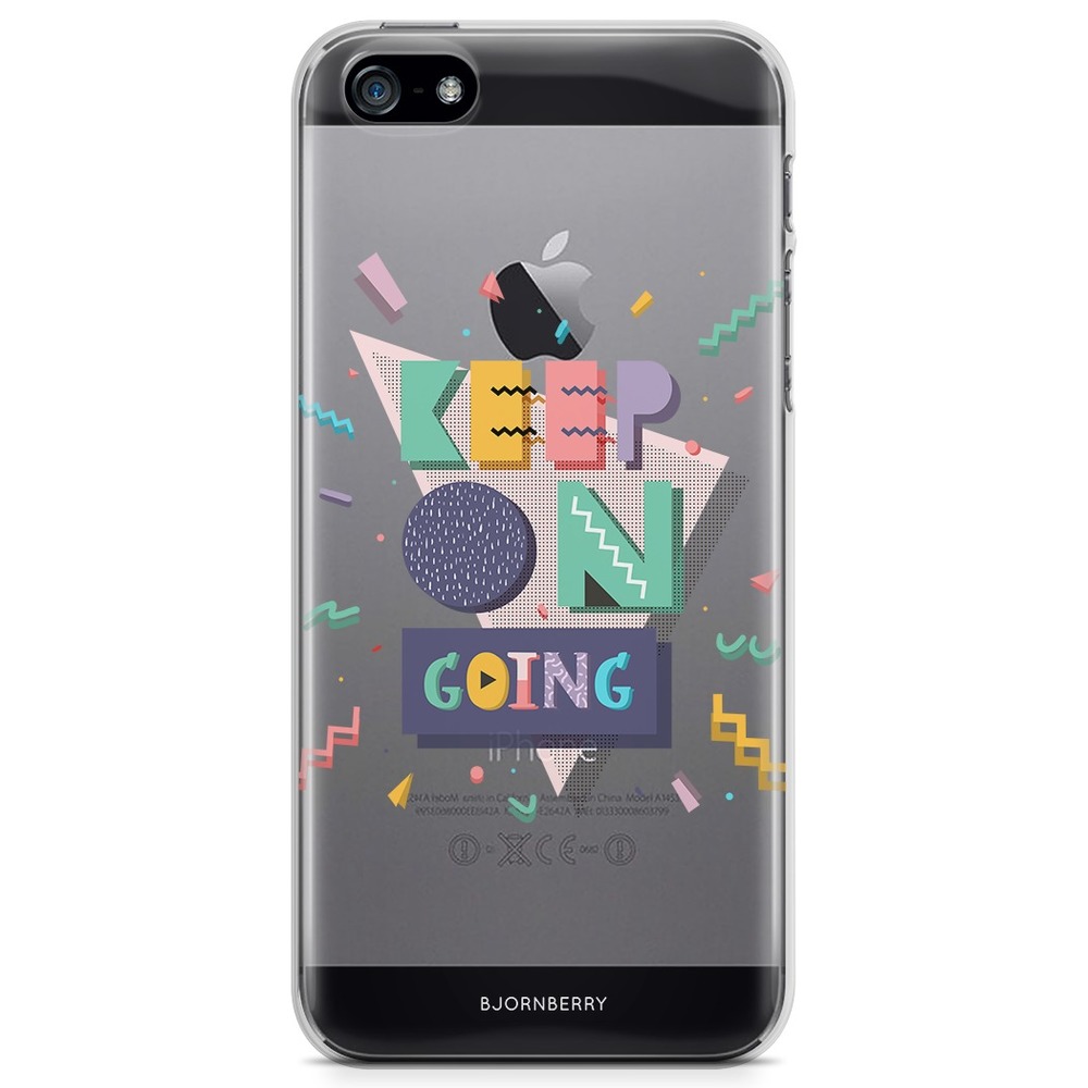 iPhone 5/5S/SE (2016) TPU Skal - Keep On Going