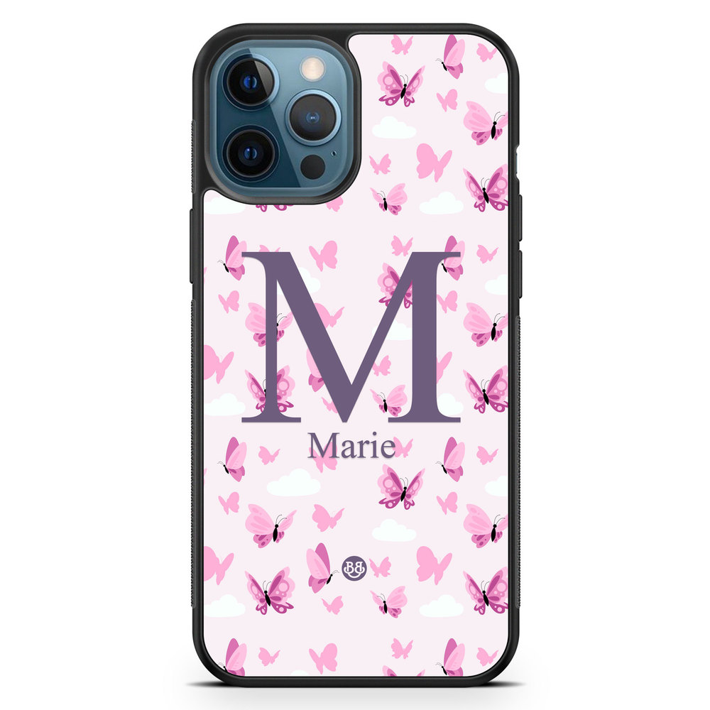 iPhone 12 Pro Custom Case - AWAKEN - Butterfly Pink