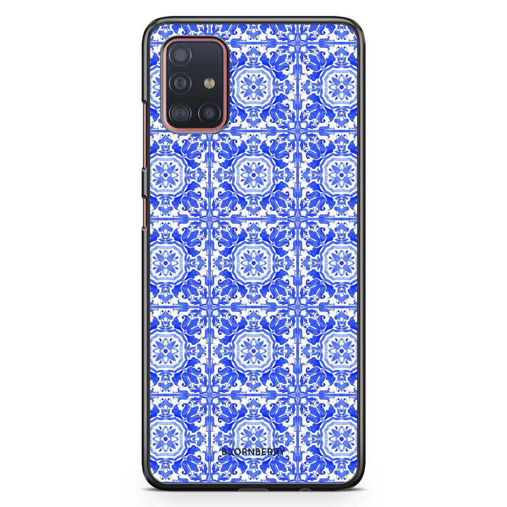 Samsung Galaxy A51 Skal - Blått Kakel