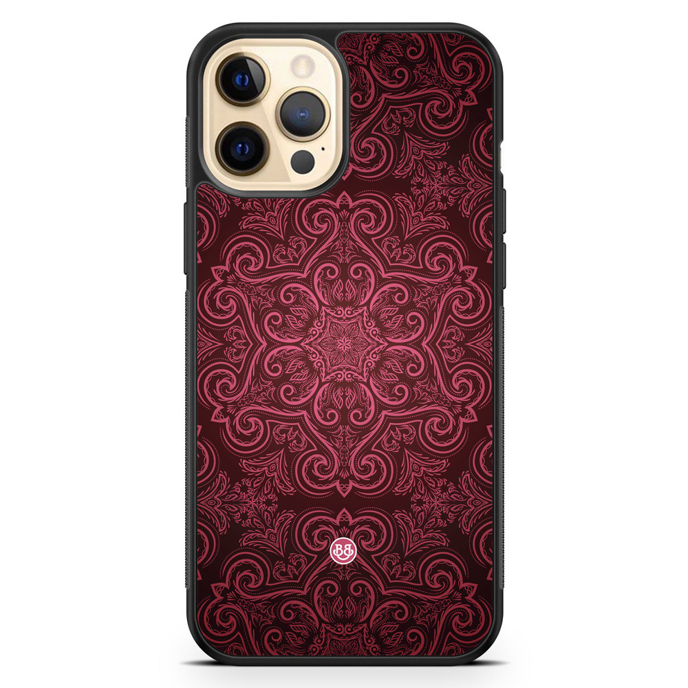 iPhone 12 Pro Max Case - Red Retro Pattern