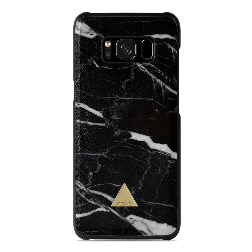 Naive Samsung Galaxy S8 Case - Black Marble