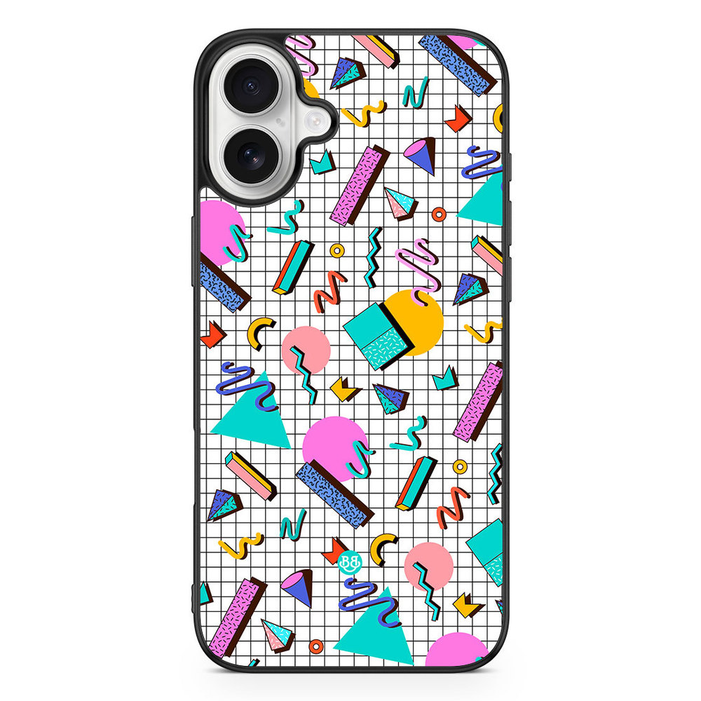 iPhone 16 Plus Case - 80s Pattern