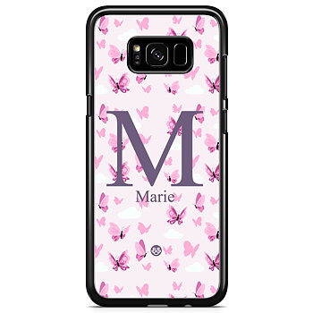 Samsung Galaxy S8 Skal Custom - AWAKEN - Butterfly Pink