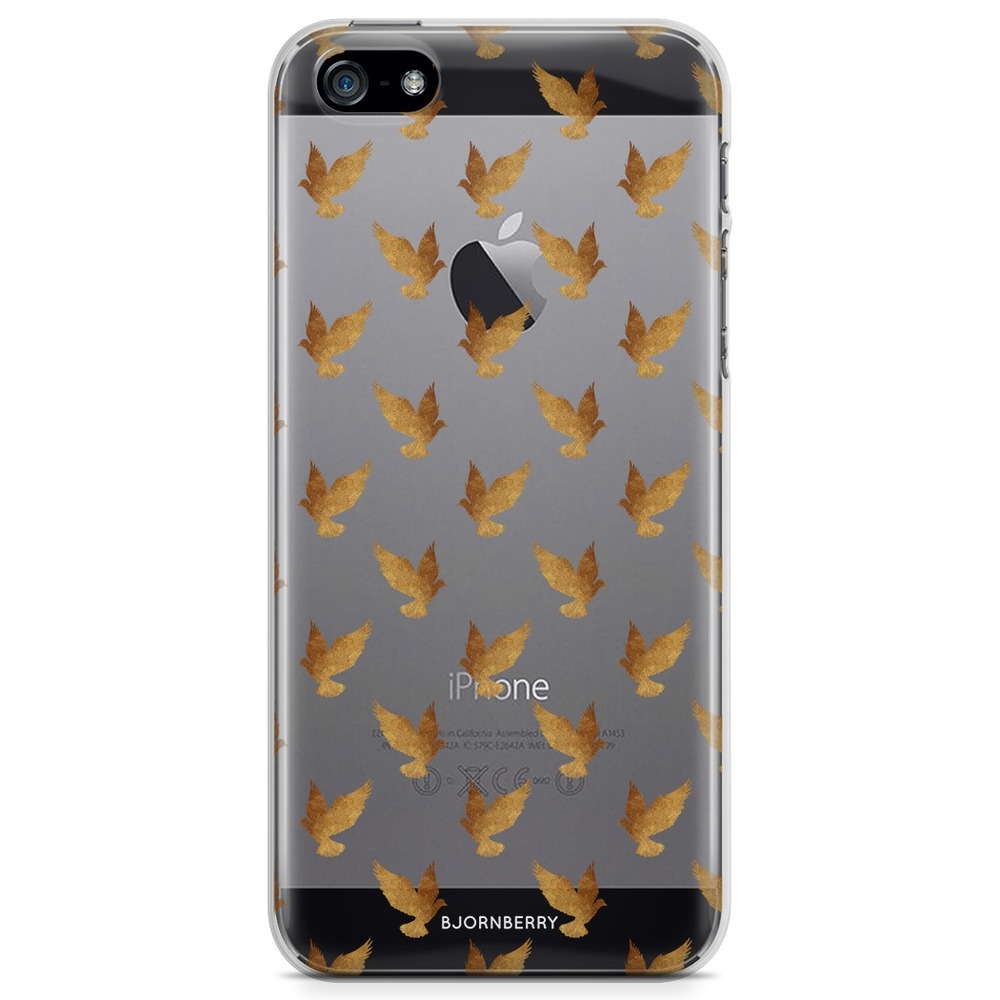 iPhone 5/5S/SE (2016) TPU Case - Golden Doves