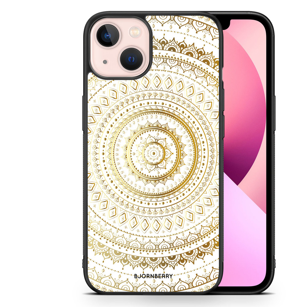 iPhone 13 Skal - Guld Mandala