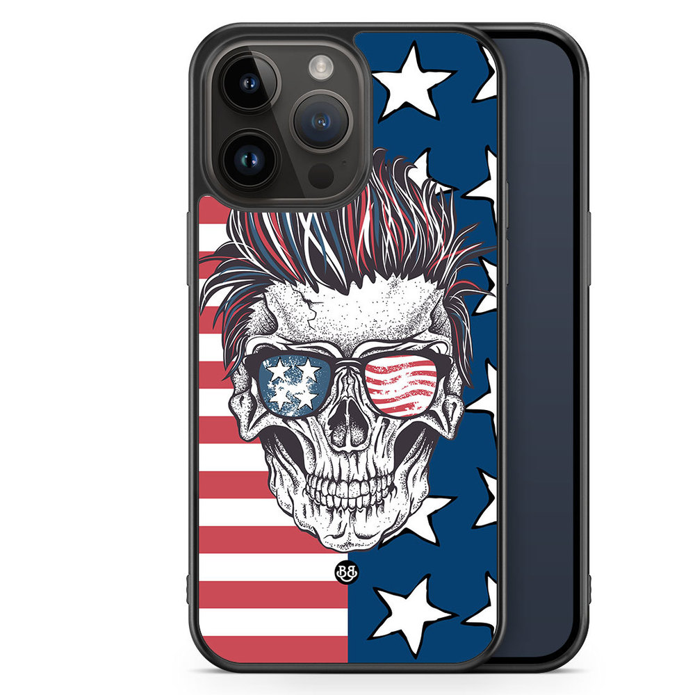 iPhone 14 Pro Max Case - USA Skull
