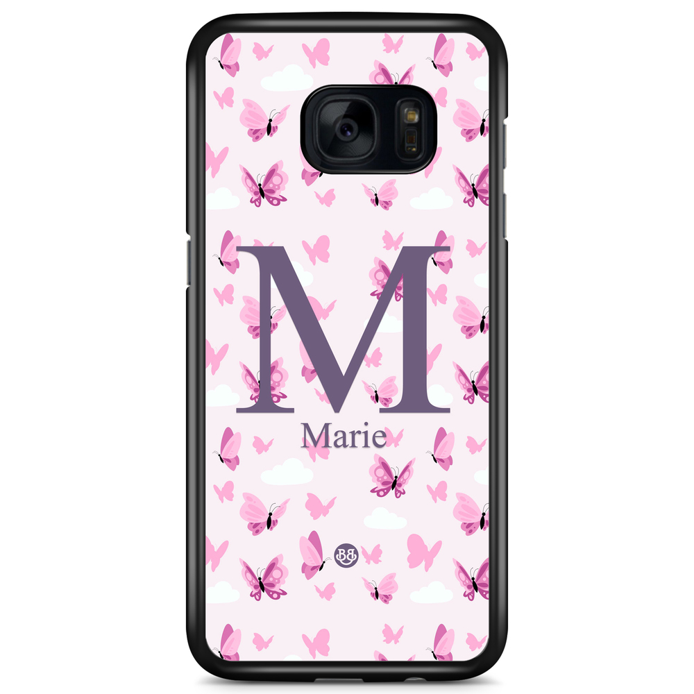 Samsung Galaxy S7 Case Custom - AWAKEN - Butterfly Pink