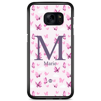 Samsung Galaxy S7 Skal Custom - AWAKEN - Butterfly Pink