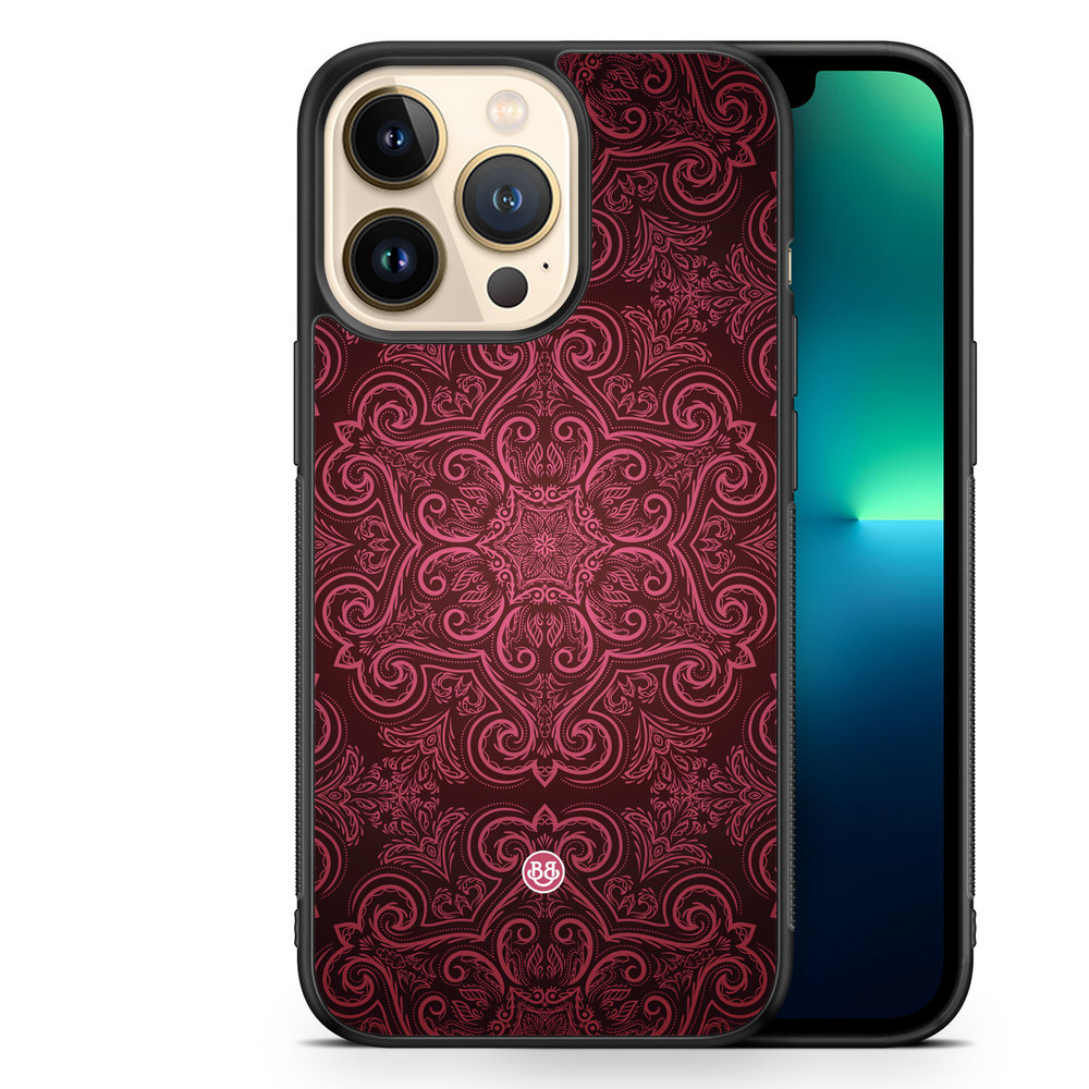 iPhone 13 Pro Case - Red Retro Pattern