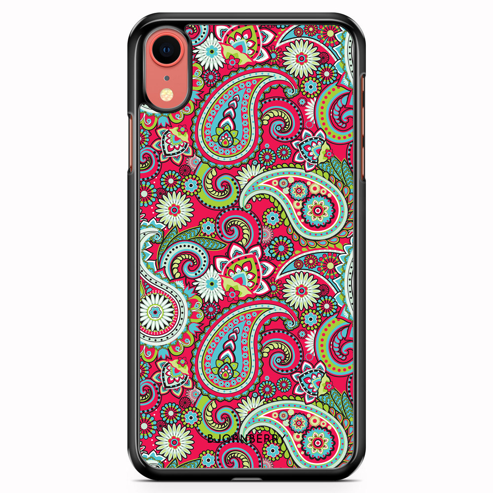 iPhone XR Case - Red Paisley