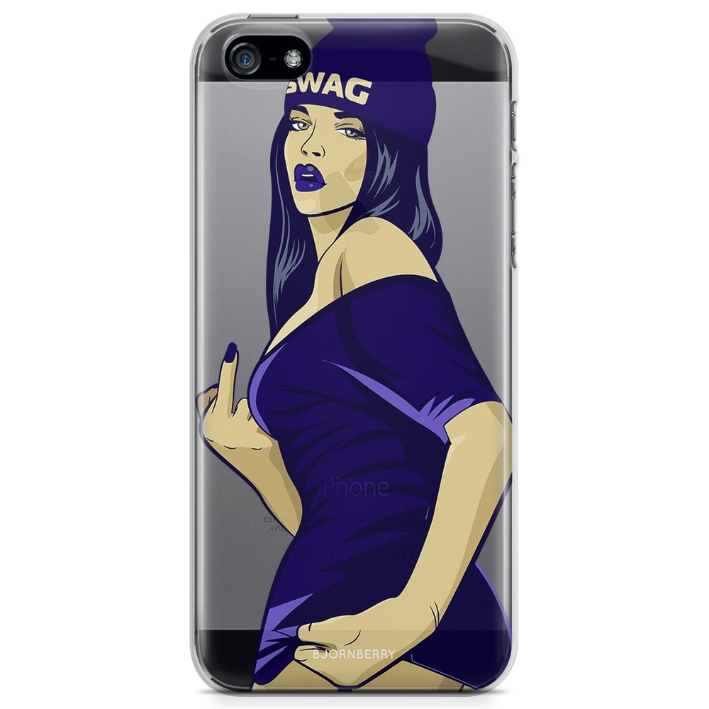 iPhone 5/5S/SE (2016) TPU Case - Swag Girl