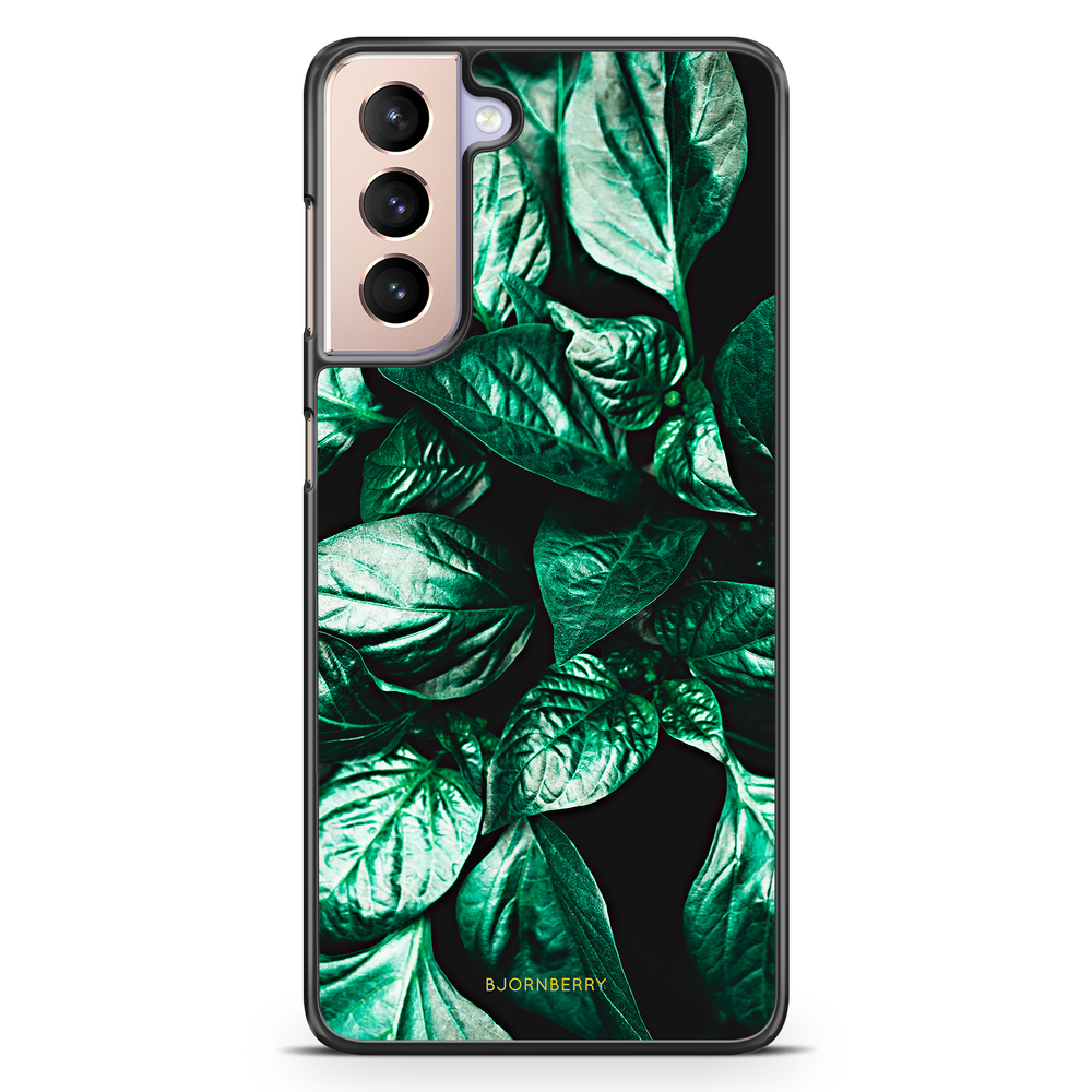 Samsung Galaxy S21 Skal - Gröna Löv