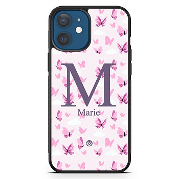 iPhone 12 Mini Custom Case - AWAKEN - Butterfly Pink