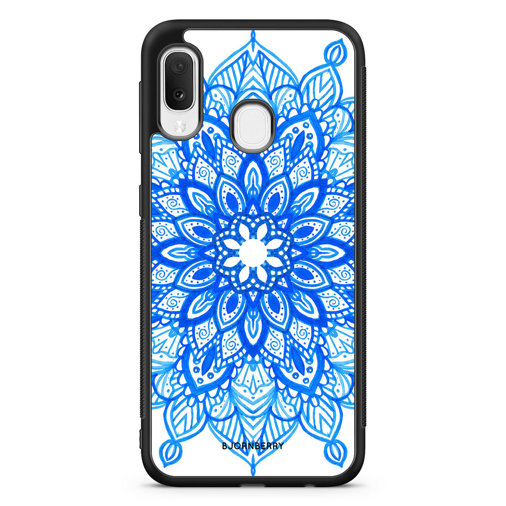 Samsung Galaxy A20e Case - Blue Mandala