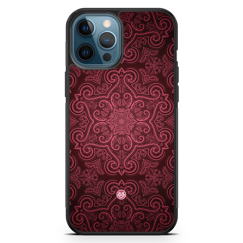 iPhone 12 Pro Case - Red Retro Pattern