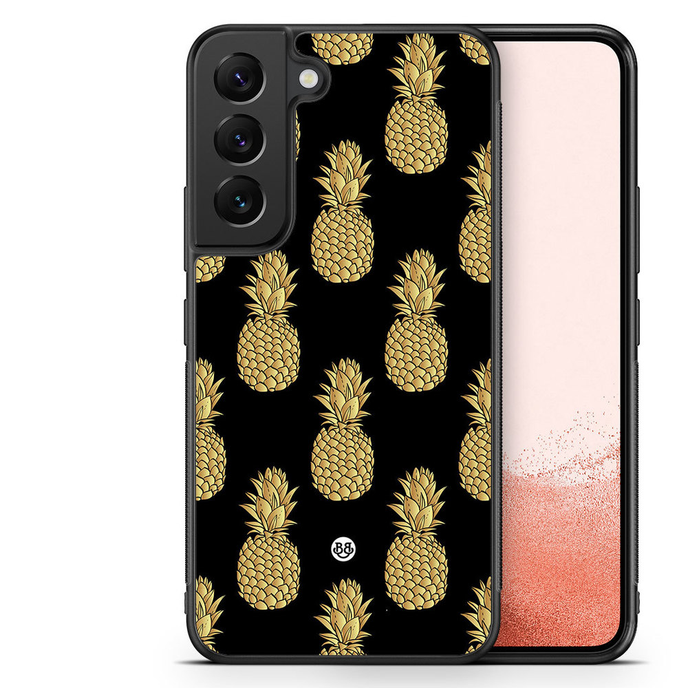 Samsung Galaxy S23 Plus 5G Case - Gold Pineapples