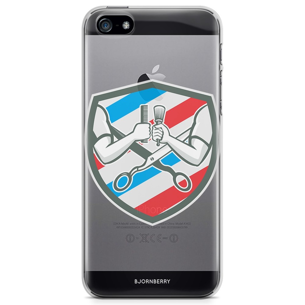 iPhone 5/5S/SE (2016) TPU Case - Barber Logo