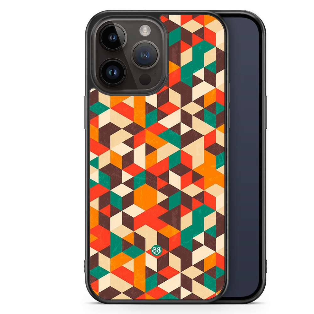 iPhone 14 Pro Max Case - Retro Geometric