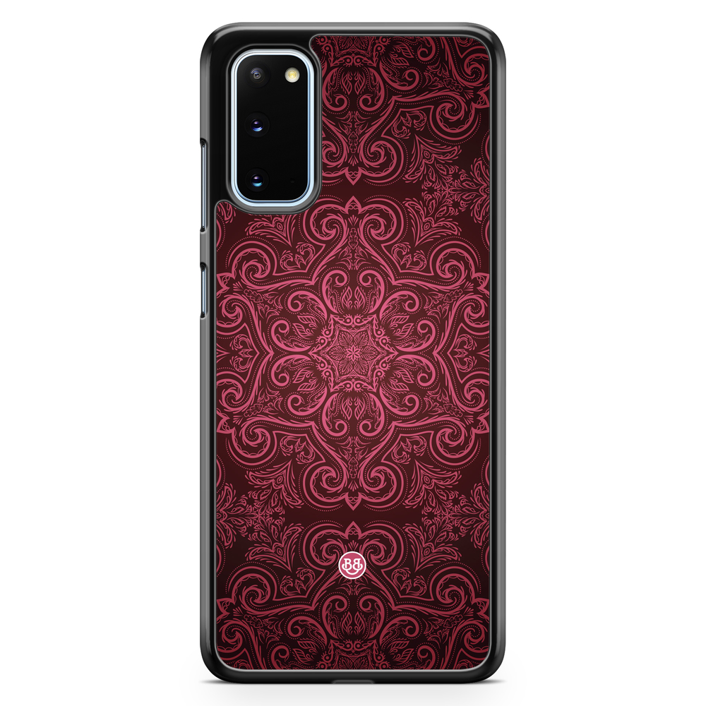 Samsung Galaxy S20 Case - Red Retro Pattern