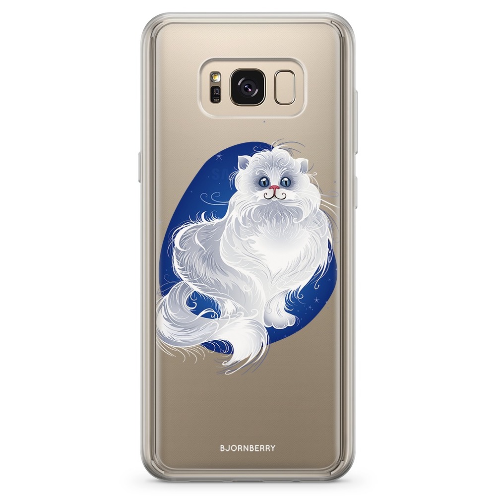 Samsung Galaxy S8 Fashion Case - White Cat